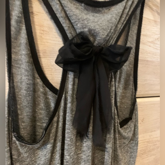 Kimchi Blue Tank with Black Bow on Back; M - Picture 3 of 3
